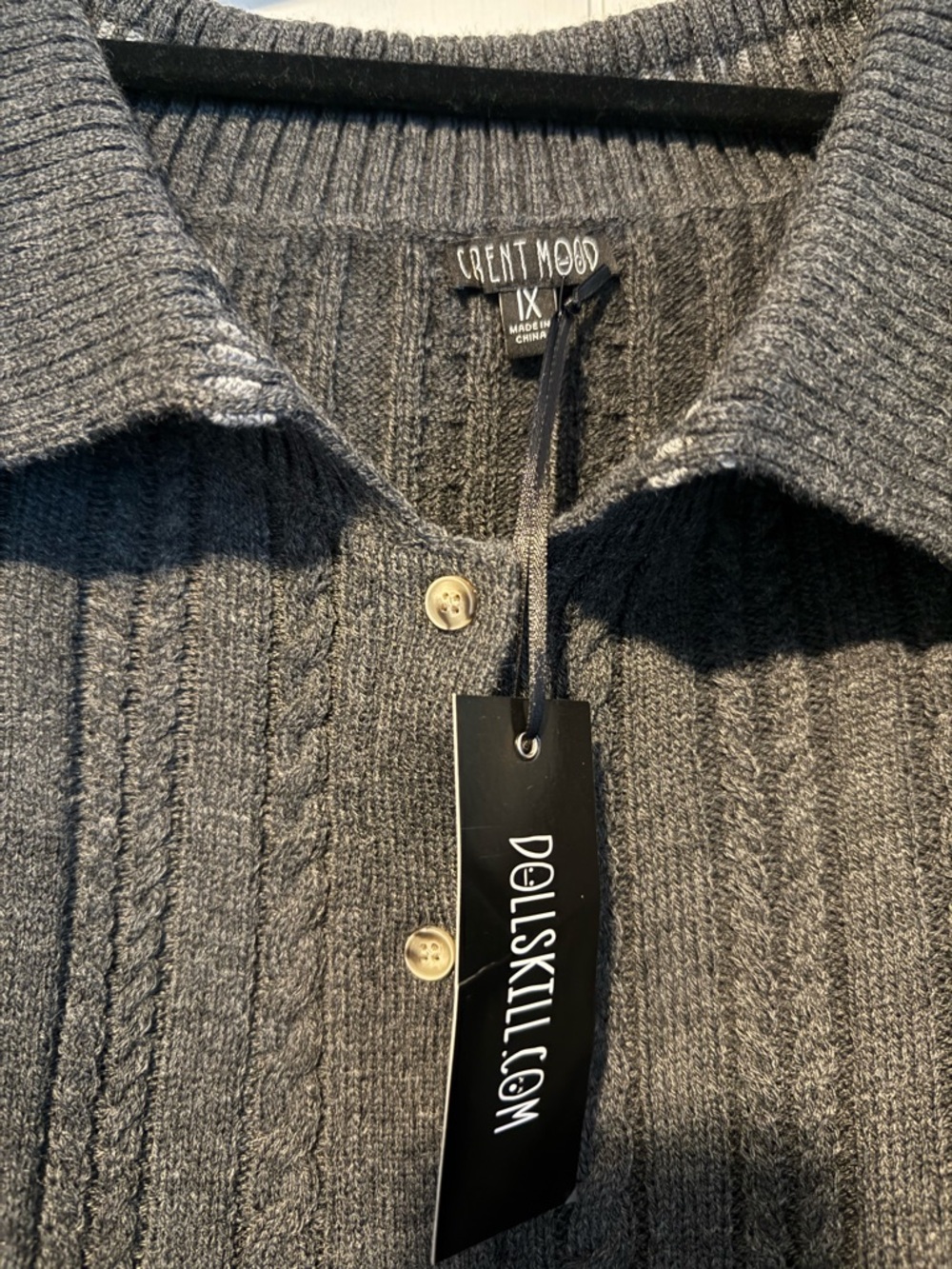 🆕 Dolls Kill SWEET FACE OFF THE SHOULDER CARDIGAN size 1x - Picture 3 of 5